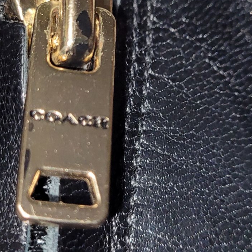 Coach Brielle  Black Leather Ankle Almond  Heeled Booties 7.5 - Picture 8 of 11